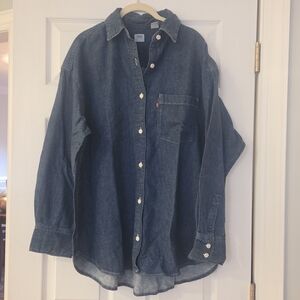 Levi's Dark Blue Denim Shirt